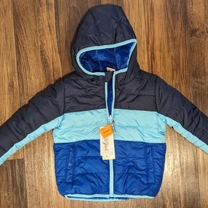 Cat and Jack Blue Puffer Winter Jacket